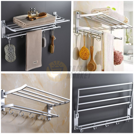 Porte-Serviette Pliable Aluminium