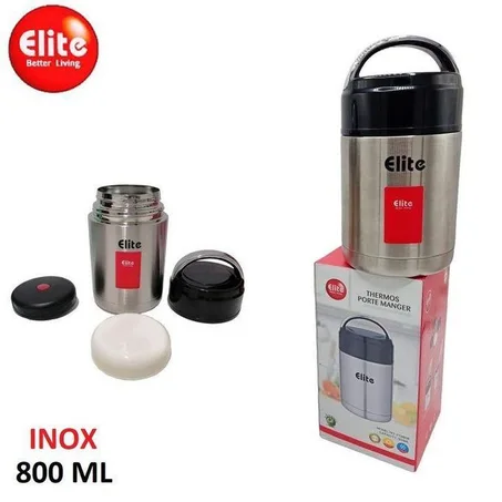 Elite Boîte à lunch isotherme 800ml - Boite à déjeuner INOX - Porte à manger
