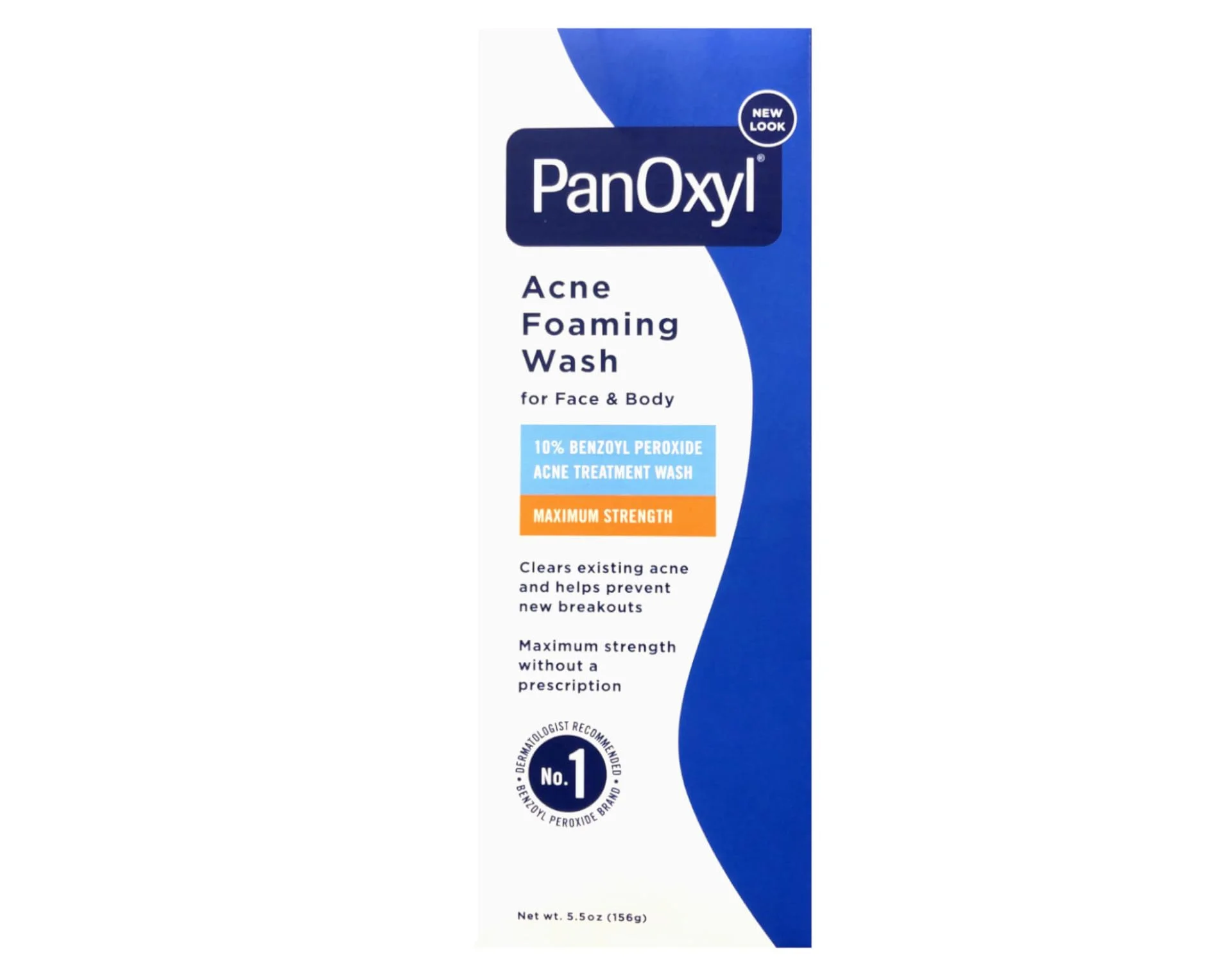 PANOXYL - Nettoyant Moussant contre l'Acné avec 10% de Peroxyde de Benzoyle 156g