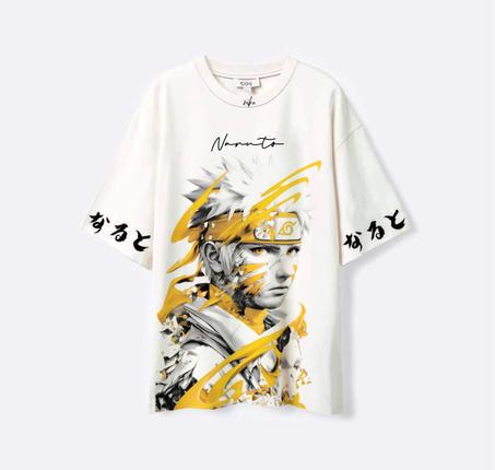 Naruto Uzumaki  - Blanc - T-shirt
