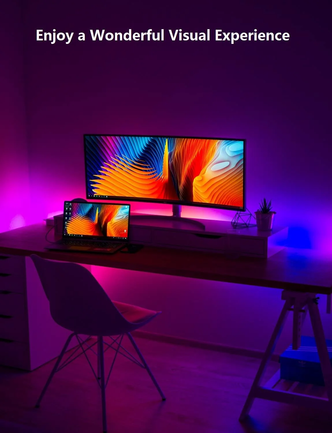 RGB LED، أي غرفة تولّي عصرية، دافئة، أو حفلة بضغطة زر.