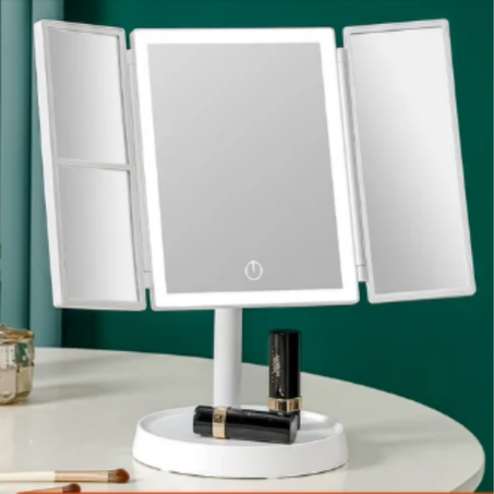 مرآة المكياج القابلة للطي