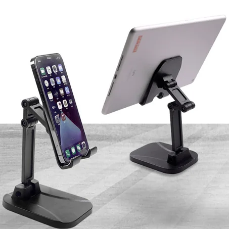 Dreiteiliger faltbarer Schreibtisch-Handyhalter für iPhone iPad Tablet Flexibler Tisch Desktop verstellbarer Handy-Ständer