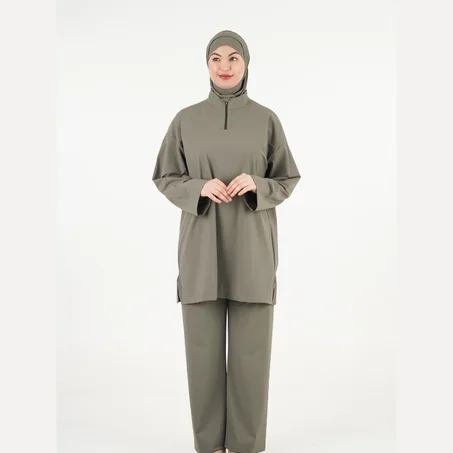 بوركيني للمحجبات - توب polyamide الفاخر