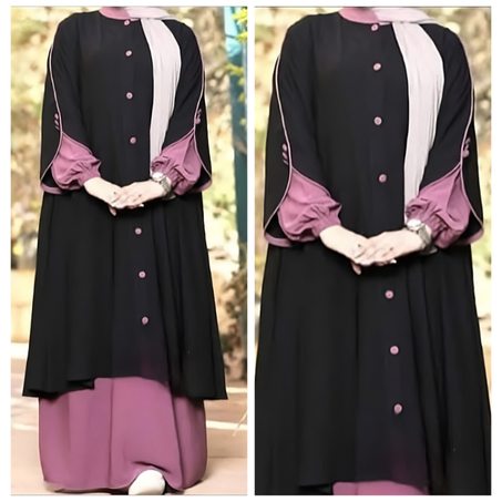 عباية بالكاب كريب روزا