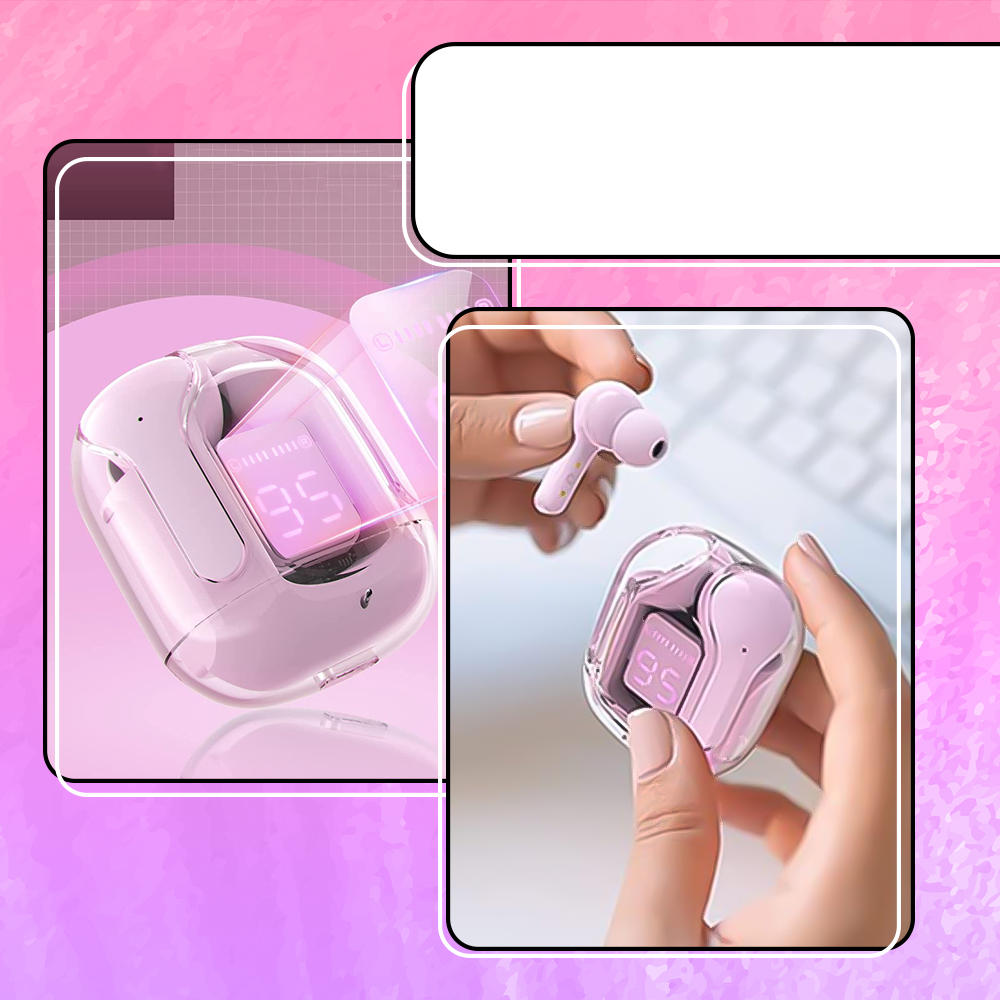ACEFAST Earbuds LED Digital Display T6 Noise Reduction سماعة ذكية بشاشة ديجيتال بخاصية عزل الضوضاء
