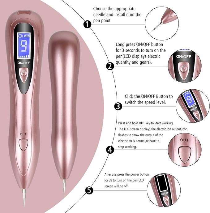 • آلة قلم ليزر لإزالة البقع الداكنة