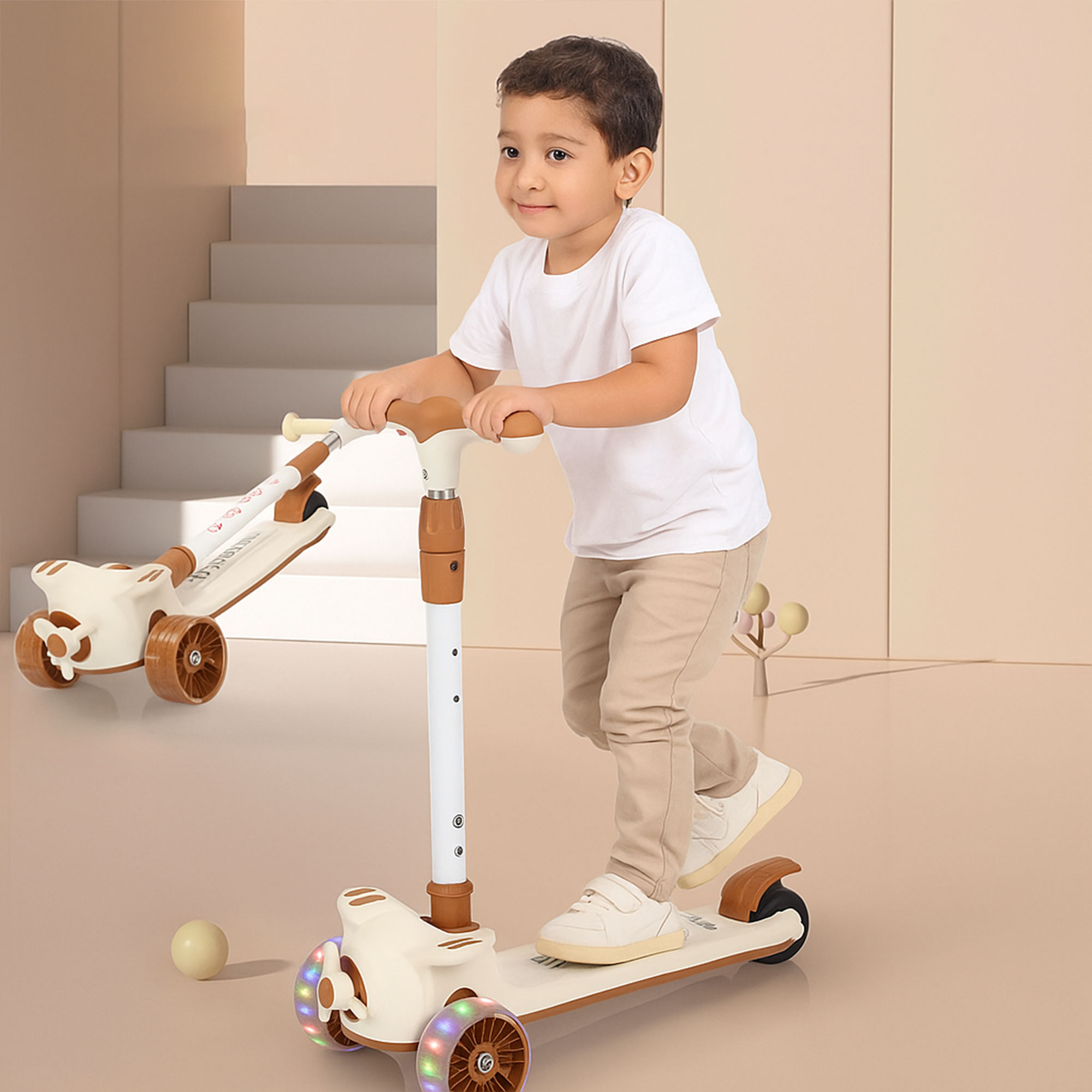 سكوتر للأطفال ثلاثة في واحد