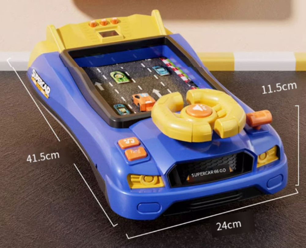 بكج القيادة المرحة (لعبة عجلة القيادة + سيارة كهربائية للأطفال)