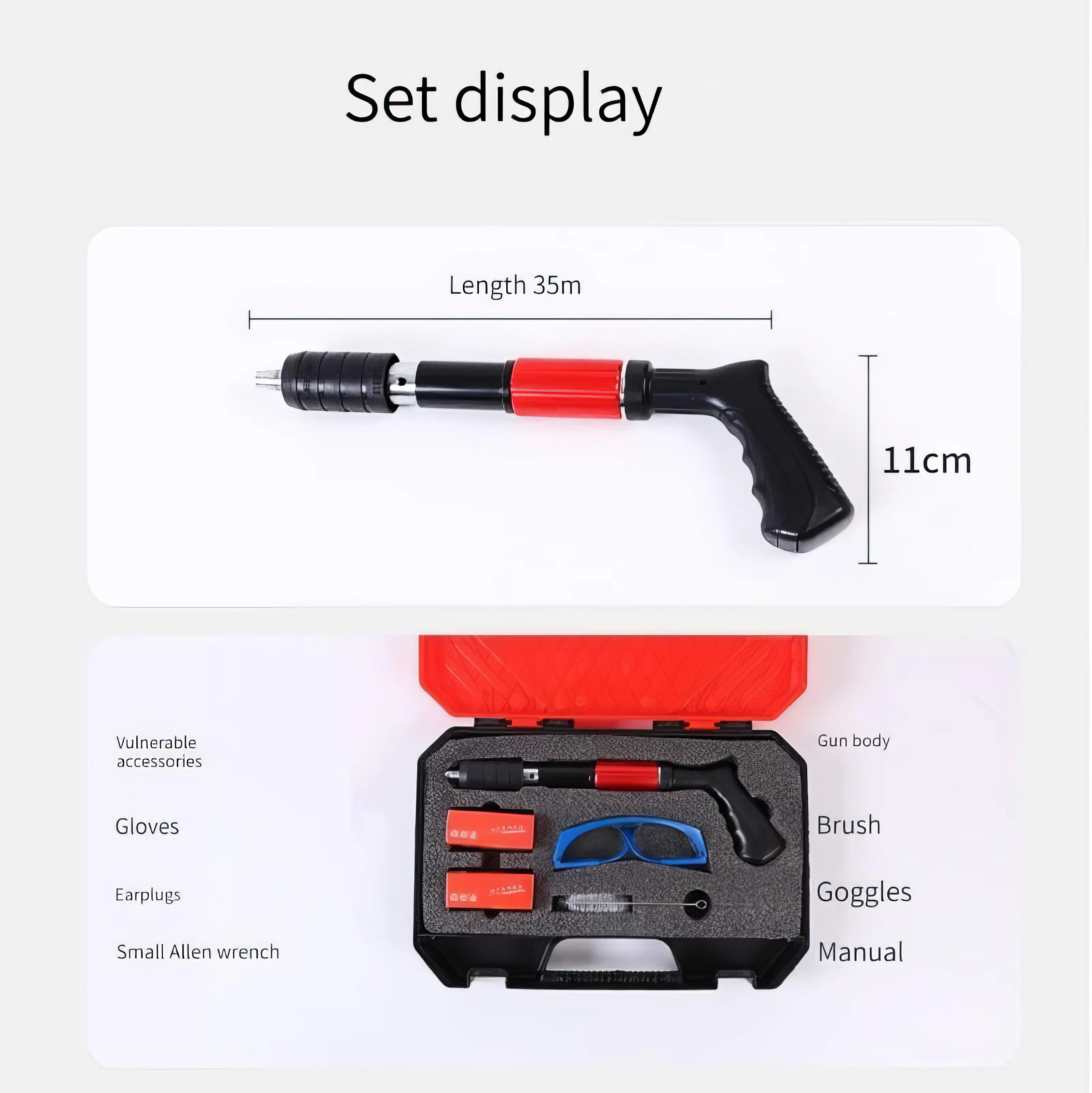 •  مثبت المسامير من دينيكس بضمان عامين