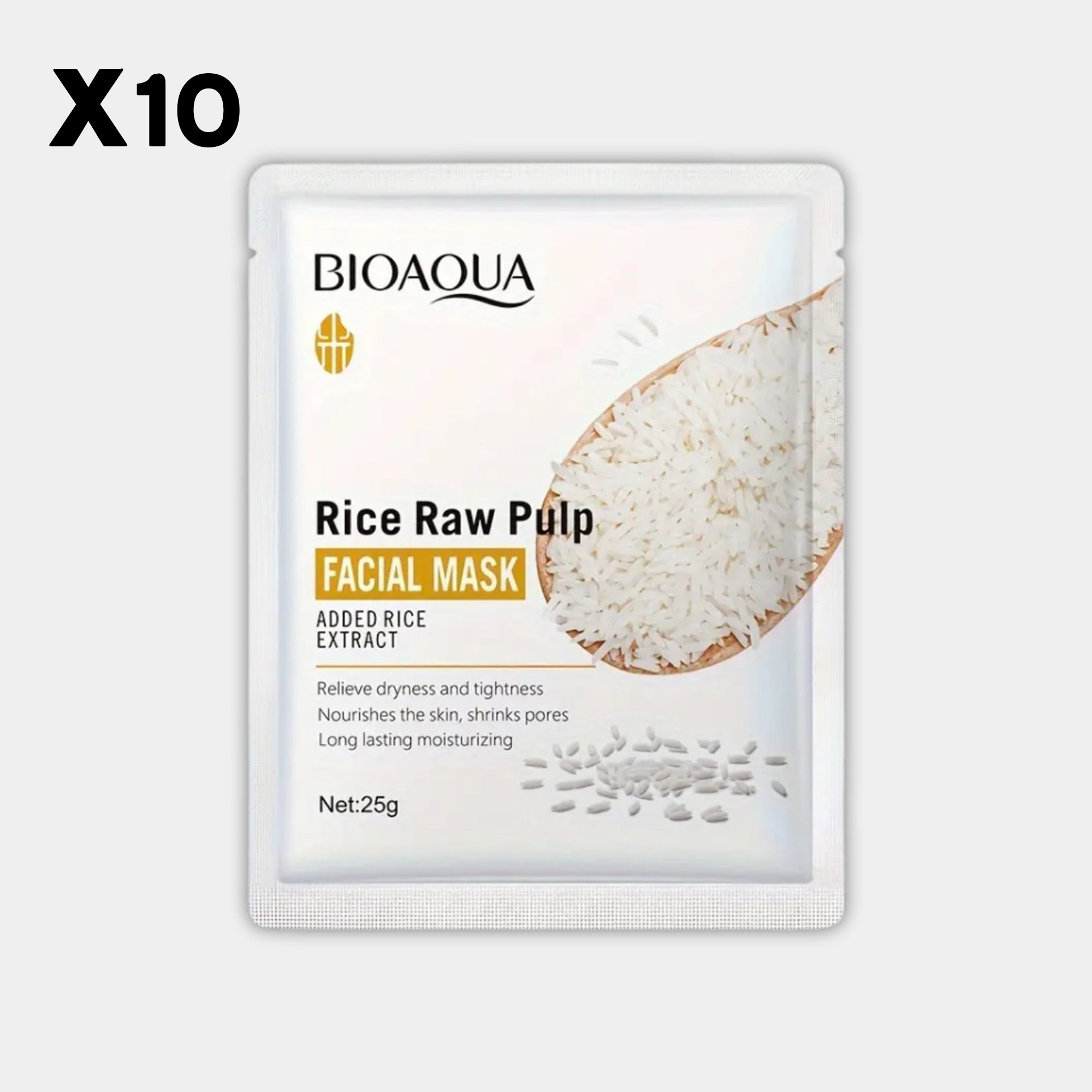 قناع الأرز الياباني الفاخر ترطيب وتفتيح فوري