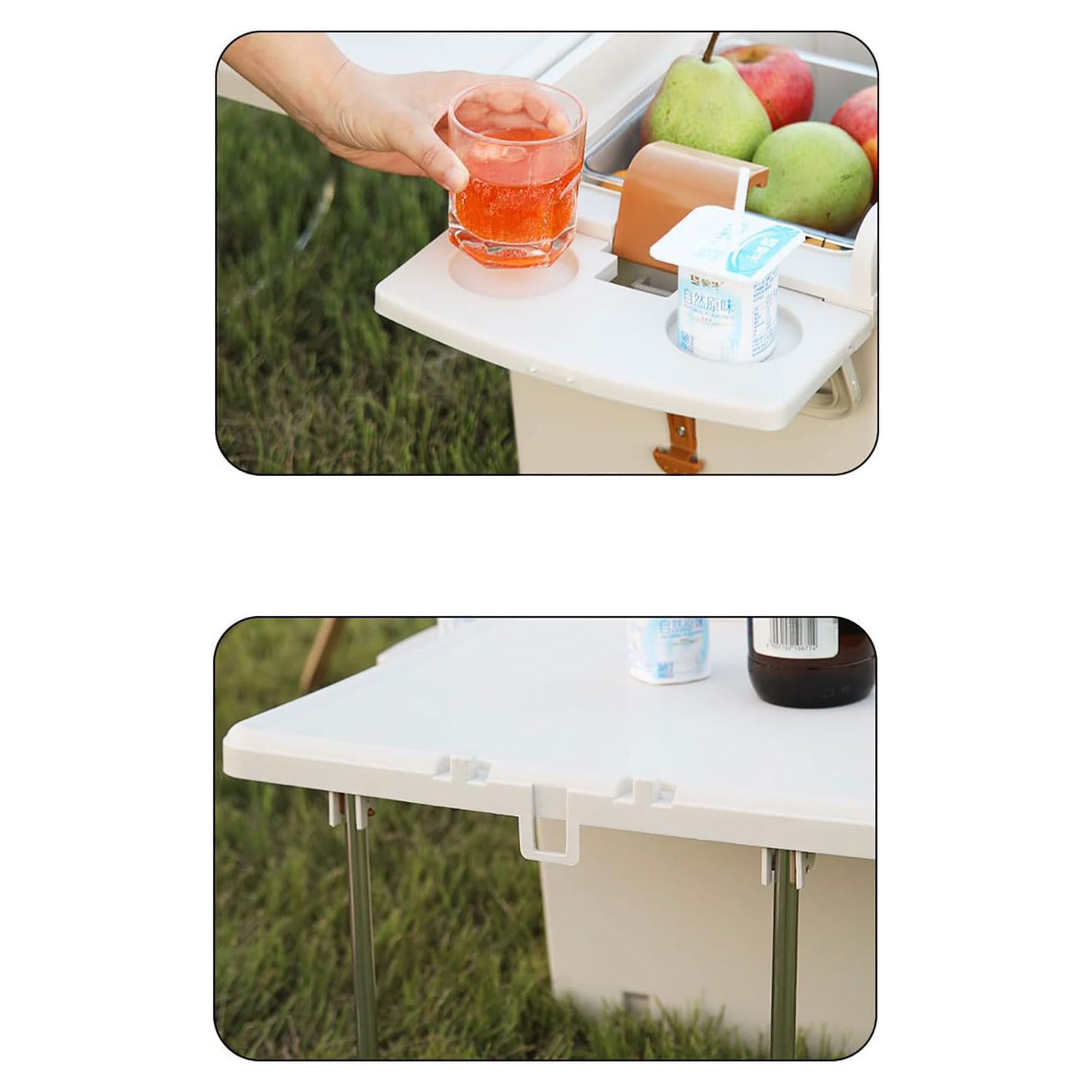 2x1 ثلاجة و ترابيزة قابلة للطي