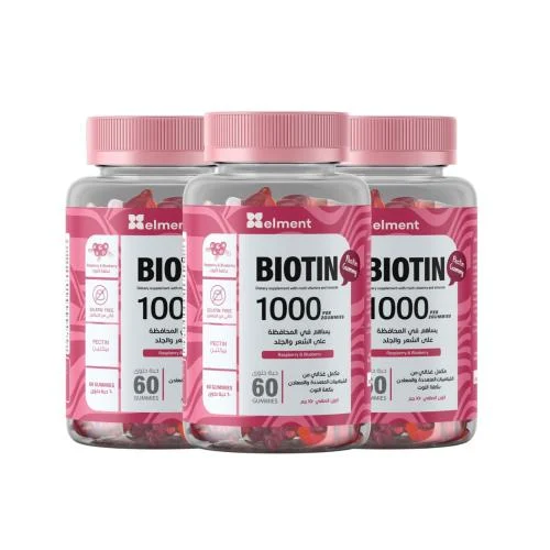 اقراص مضغ مع بيوتين لصحة الشعر والاظافر