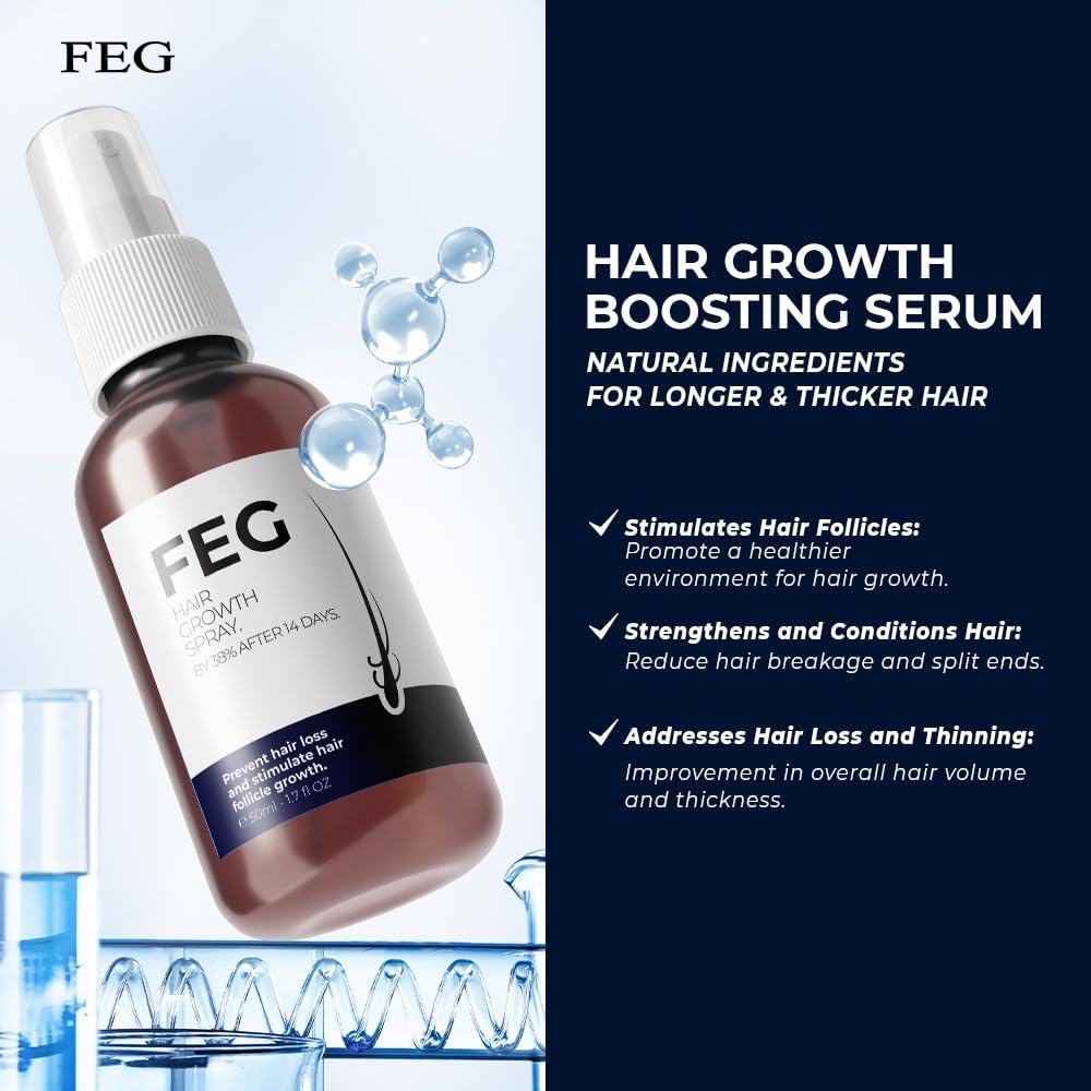 FEG Plus بخاخ لتحسين نمو الشعر ومنع التساقط