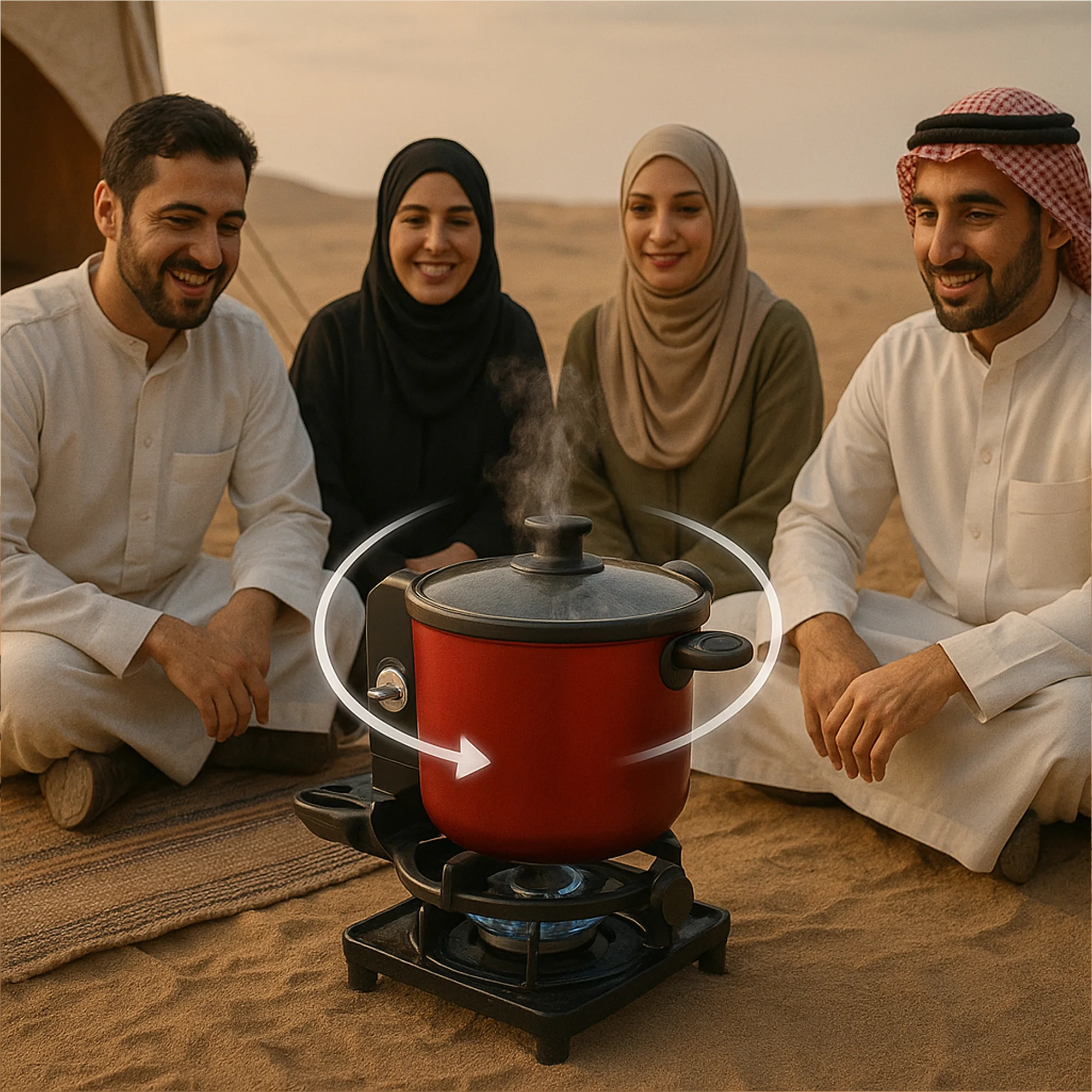 الة طهي و قدر المندى اوتوماتيكية متعددة الوظائف 6 دورات في الدقيقة