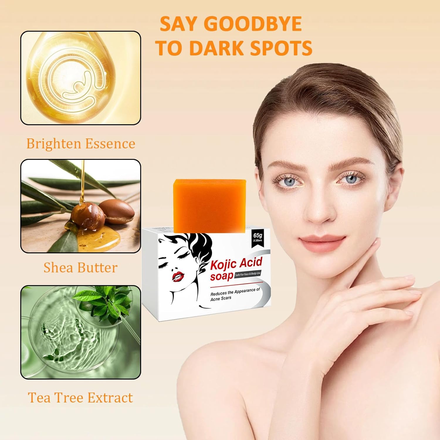 سر البشرة الكورية (صابون حمض الكوجيك الكوري+ماسك الفحم الأسود لتنقية البشرة وإزالة الرؤوس السوداء+سيرم النضارة بخلاصة النياسيناميد+زيت تقشير الجلد الميت السحري+زيت لرفع الأنف وزيادة  الكولاجي