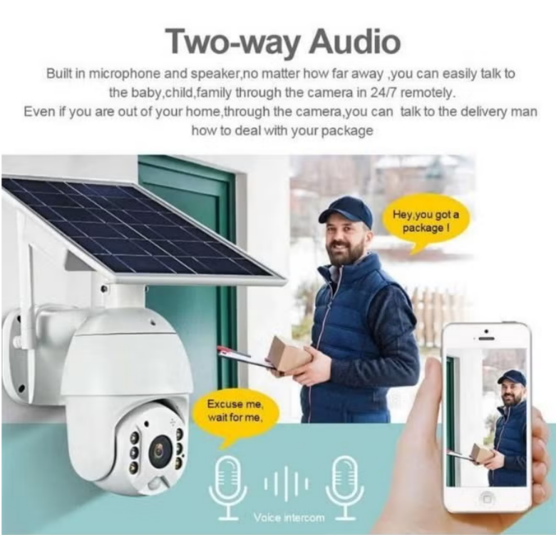 • كاميرا مراقبة CCTV للأماكن الخارجية ضد الماء وتعمل بالطاقة الشمسية | Crony