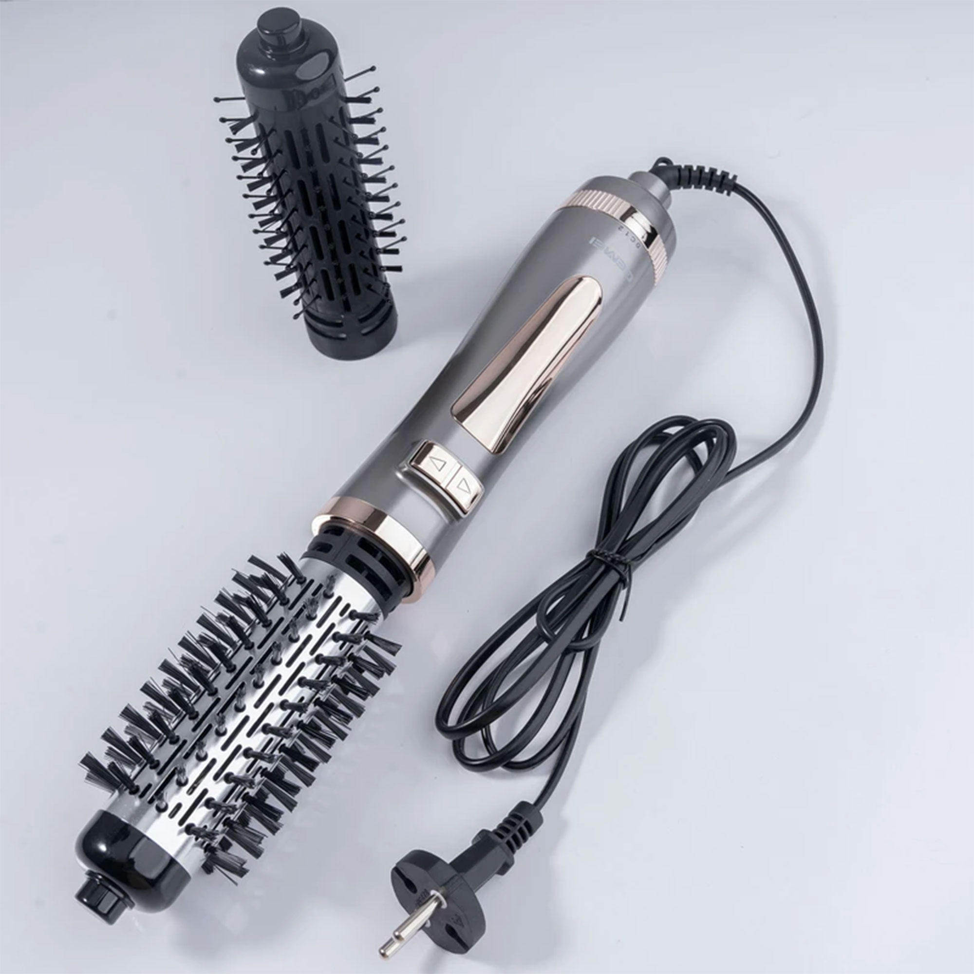 •   فرشاة تصفيف دوارة و مجفف الشعر من gemei