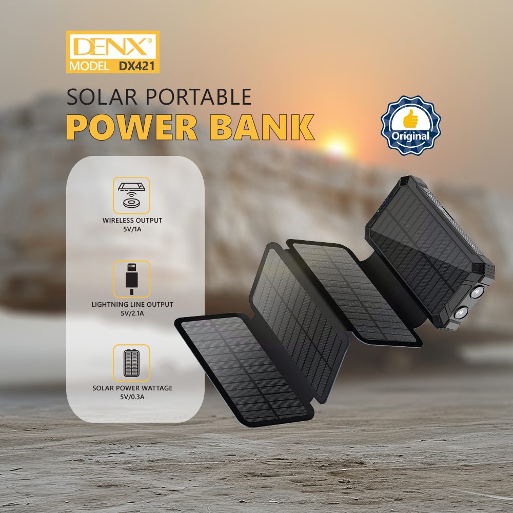 باور بانك يعمل الطاقة الشمسية شحن لاسلكى او سلكى 20000mah