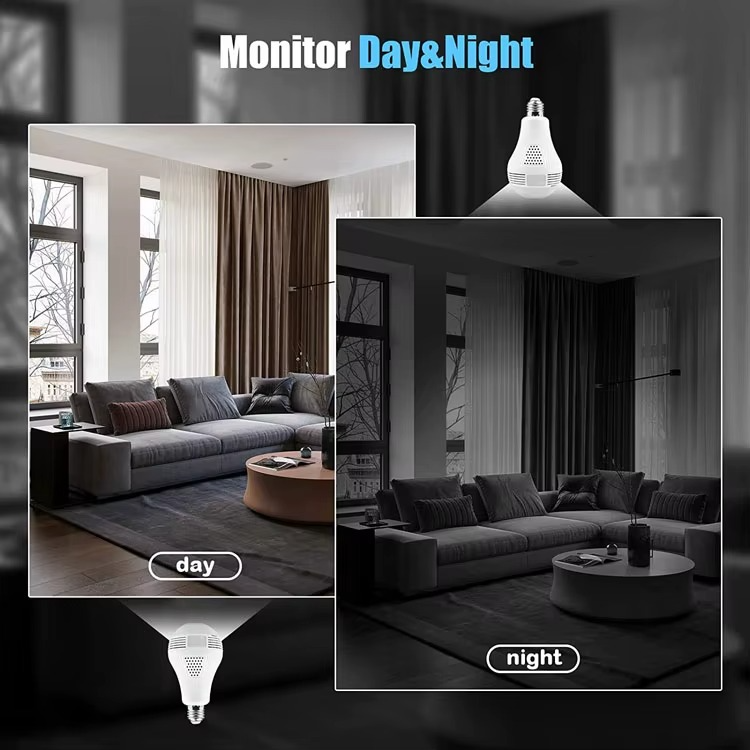 كاميرا مراقبة خفية على شكل مصباح