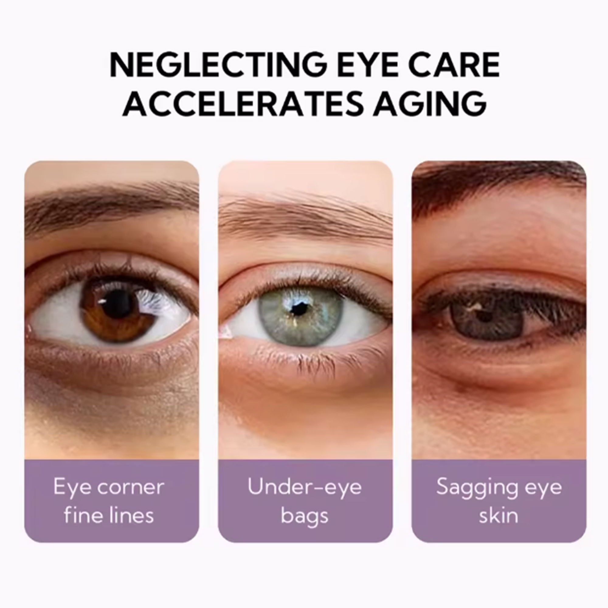 قناع جل كولاجين للعين مع نظارات علاج بالضوء الاحمر  لتجاعيد العين