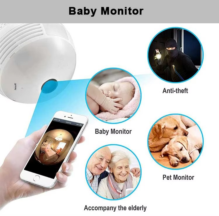 كاميرا مراقبة خفية على شكل مصباح