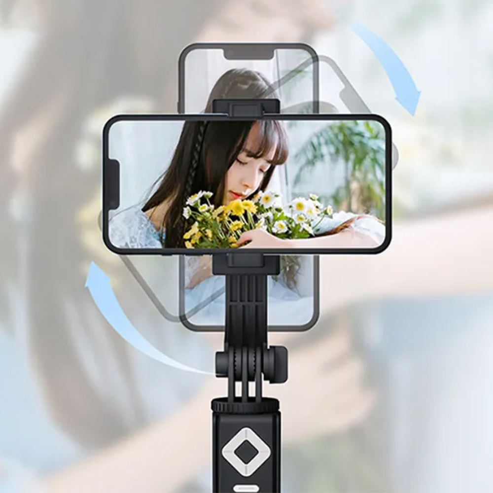 Selfie Stick With Ring Light سيلفي ستيك 2 × 1