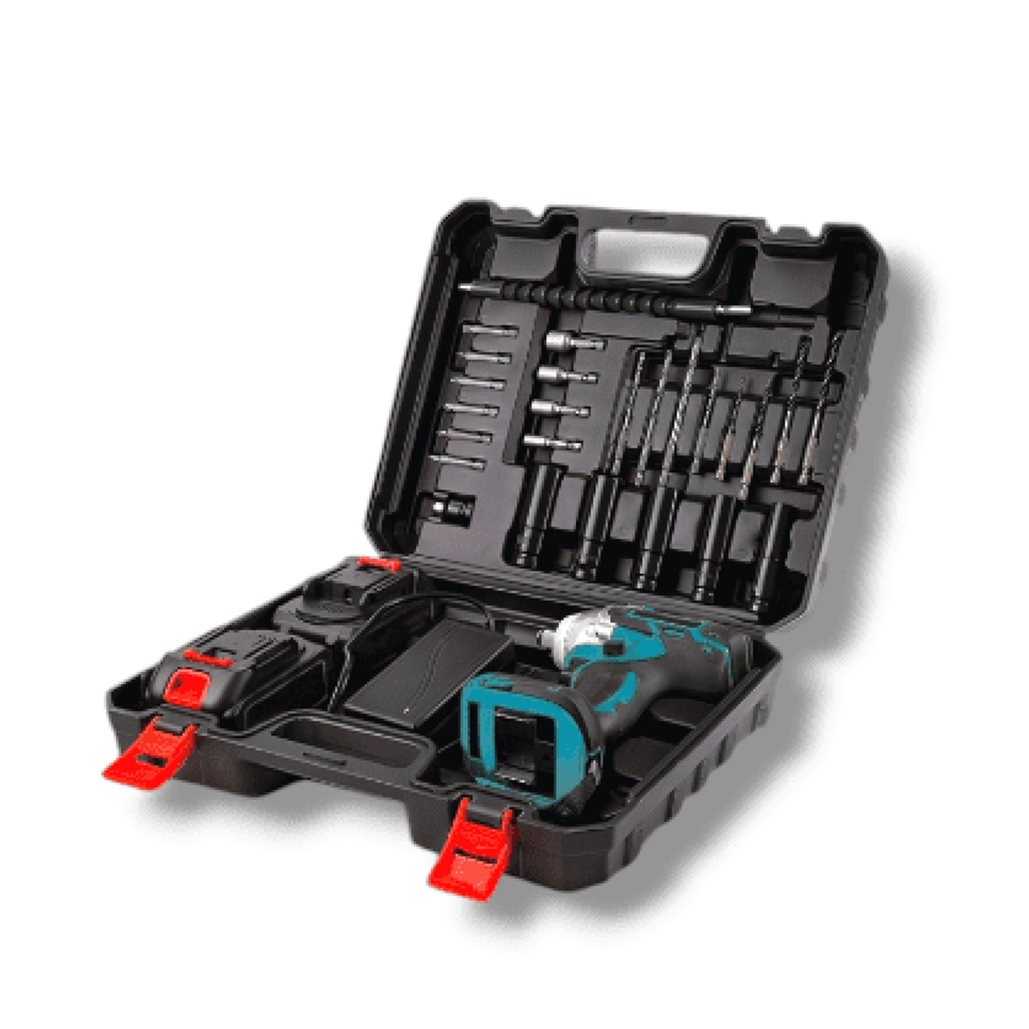 دريل كفرات مع شنطة عدة متكامله للسيارة و المنزل بضمان عامين