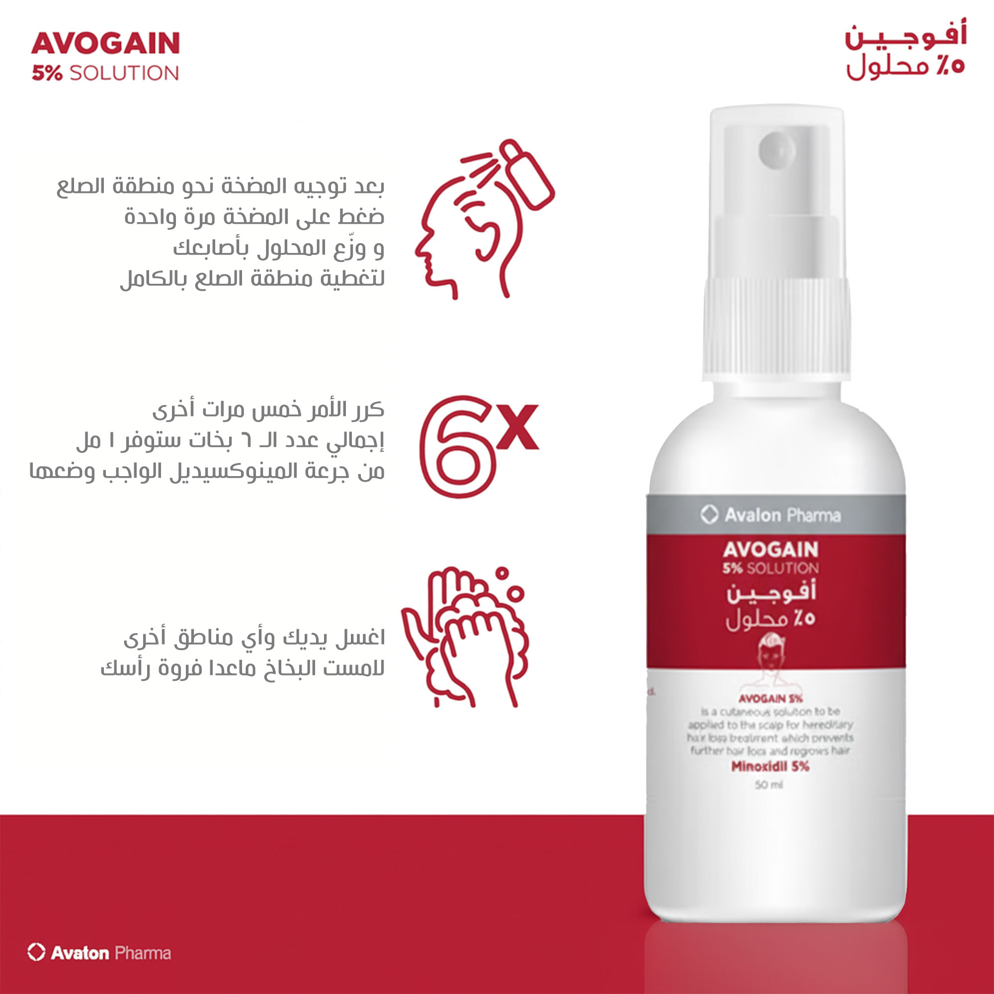 Avogain لنمو الشعر