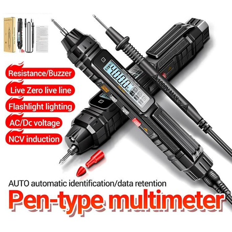 Pen Type Digital Multimeter – Professional 4000 Count Voltage & Current Tester