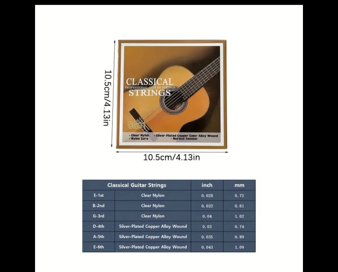 Les cordes de guitare