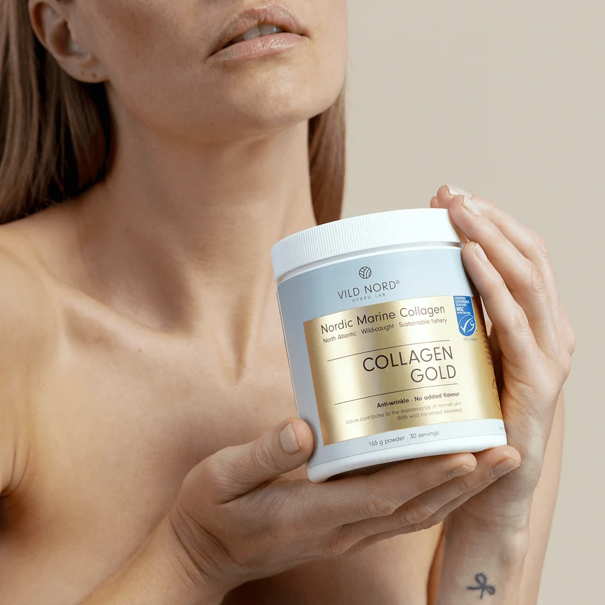 ✨ COLLAGEN GOLD – Effet tenseur immédiat pour une peau relâchée, améliore l’apparence jusqu’à 98% en 24h | Peau ferme + cheveux forts + ongles sains + soutien des articulations ✨