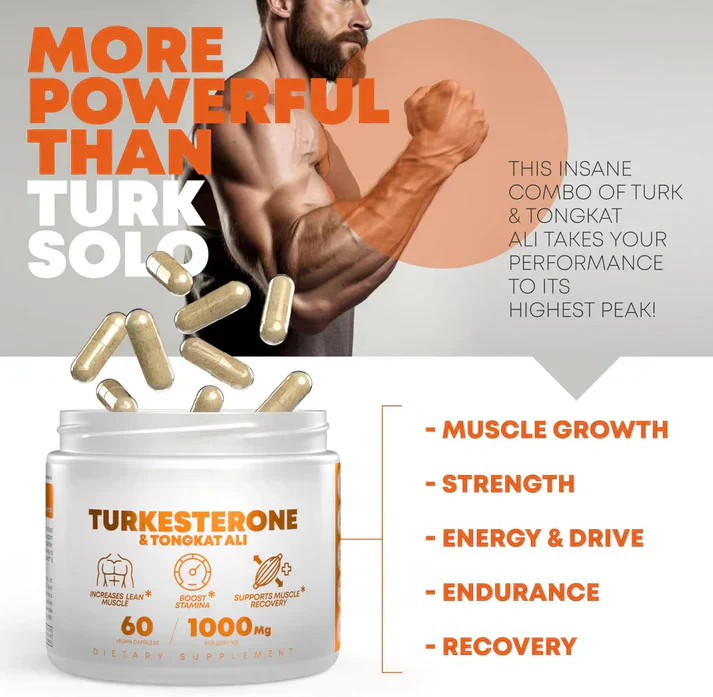 TURKESTERONE & TONGKAT ALI — Puissance, Énergie & Croissance Musculaire