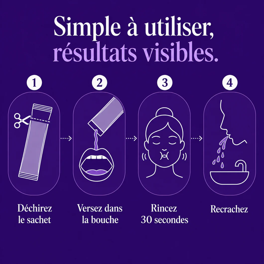 ✨ Purple Mouthwash Gentle Whitening Fresher Breath ✨