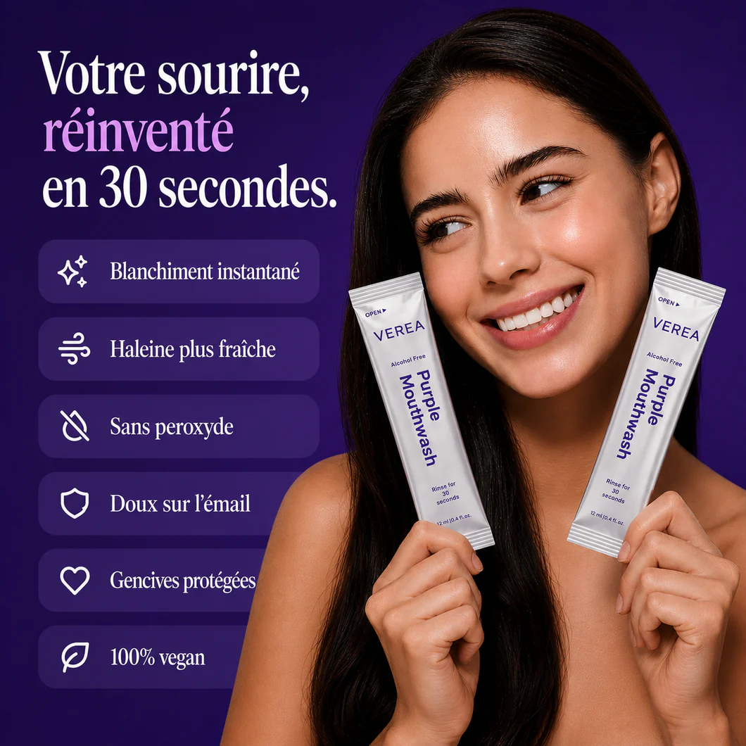 ✨ Purple Mouthwash Gentle Whitening Fresher Breath ✨