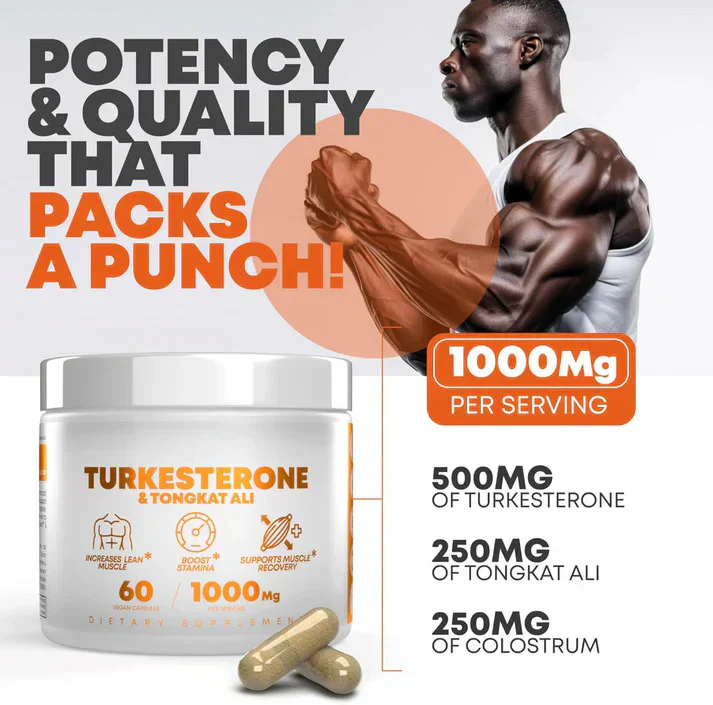 TURKESTERONE & TONGKAT ALI — Puissance, Énergie & Croissance Musculaire