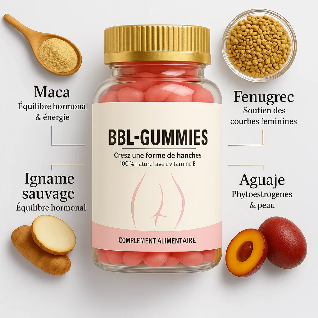 BBL GUMMIES Pour Gagnez des Courbes, Naturellement