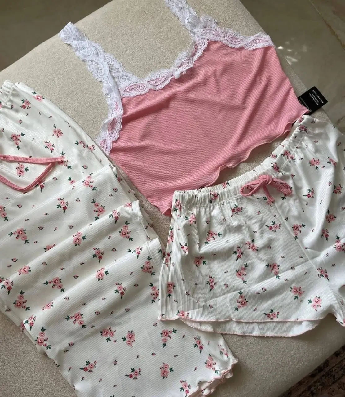 Pyjama 3 piéces femme d'été