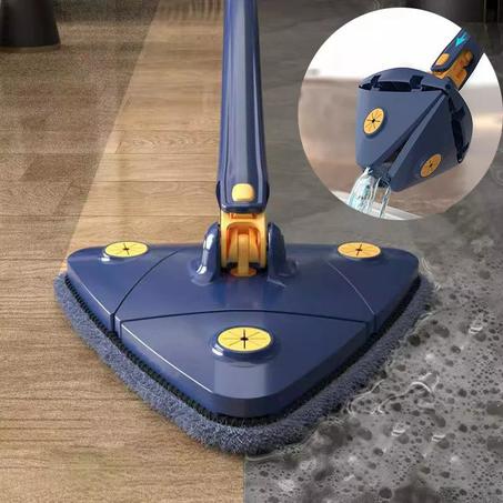 Vadrouille et essoreuse rotatives à 360° pour nettoyer les coins et les plafonds difficiles