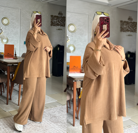 Ensemble Sofa Jacquard avec Col ❤️🫶🏻