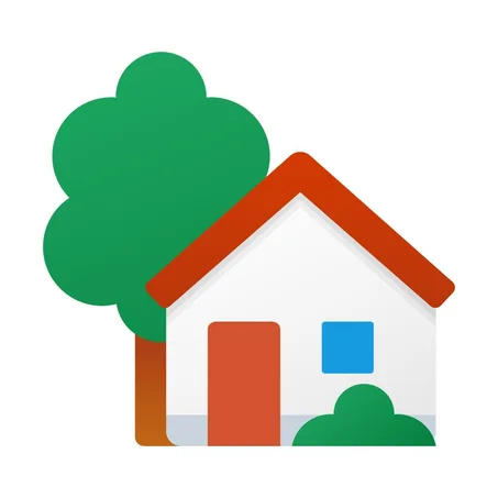 المنزل والحديقة