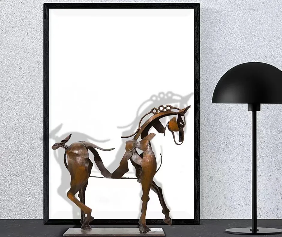 Rustic Horse Sculpture