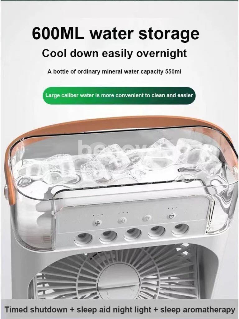 4 en 1 mini climatiseur portable par évaporation avec lumière LED 7