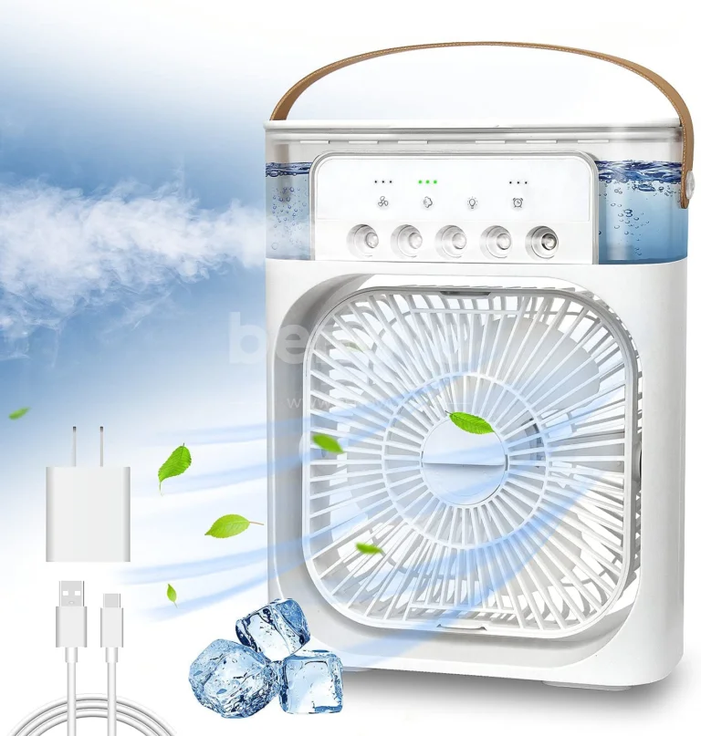 4 en 1 mini climatiseur portable par évaporation avec lumière LED 7