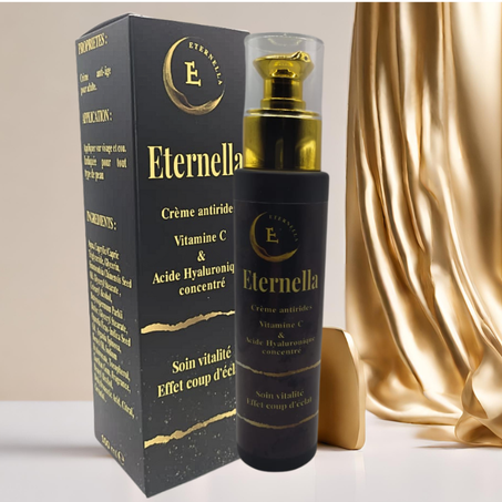 Eternella Crème hydratante anti-rides à la Vitamine C et à l'acide Hyaluronique