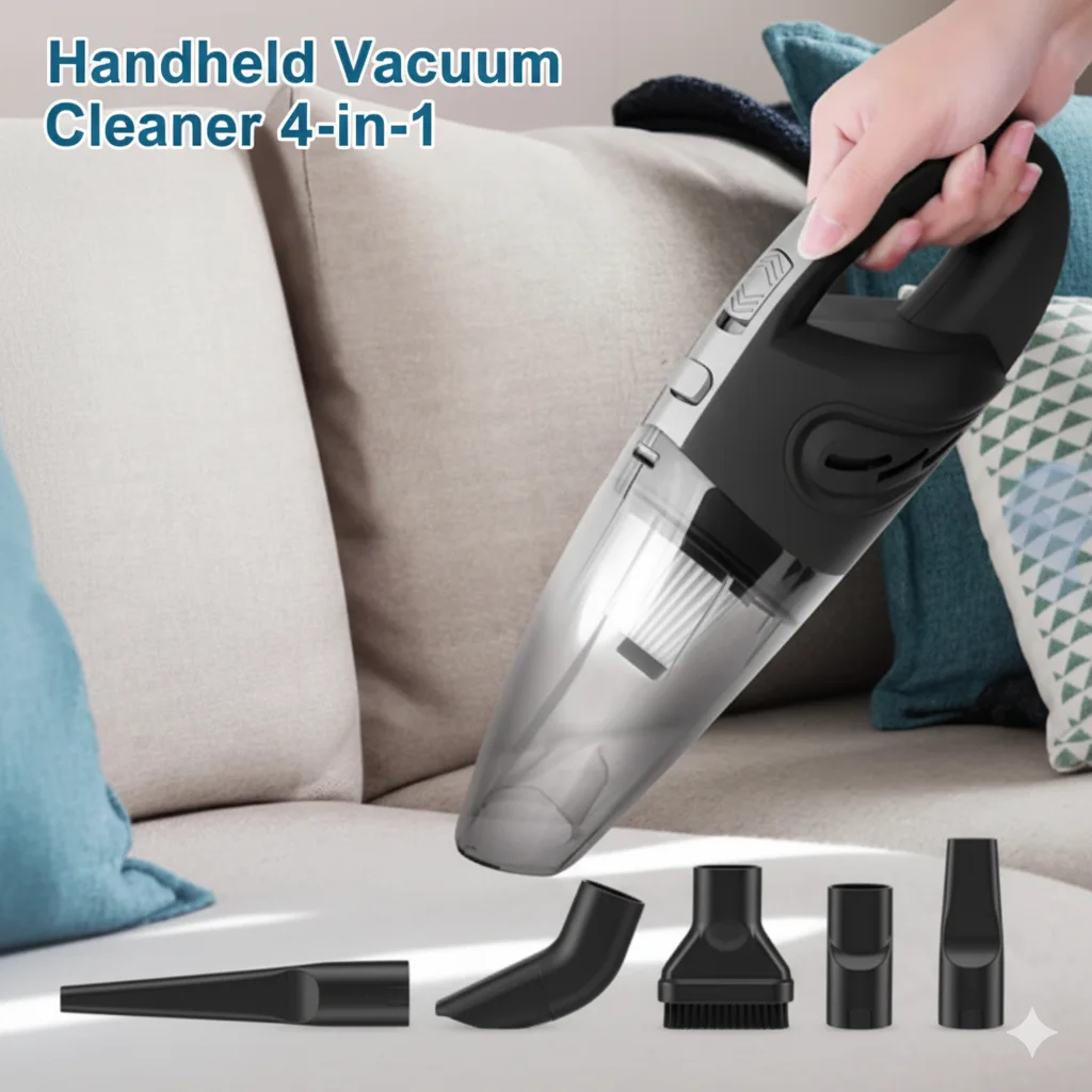 4 مكنسة كهربائية يدوية 1 في