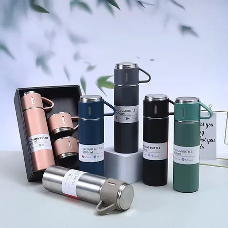 سخان محمول للمشروبات مع 3 أكواب