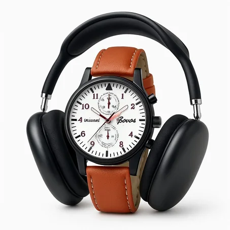 Montre de luxe et écouteur p9