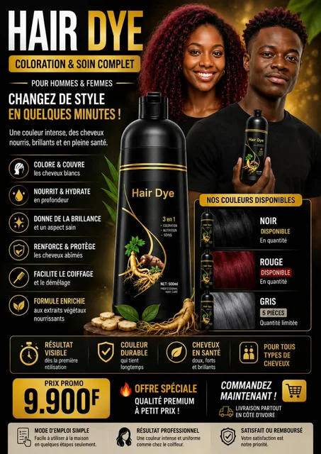 🔥 HAIR DYE À SEULEMENT 9 900 F ! 🔥
