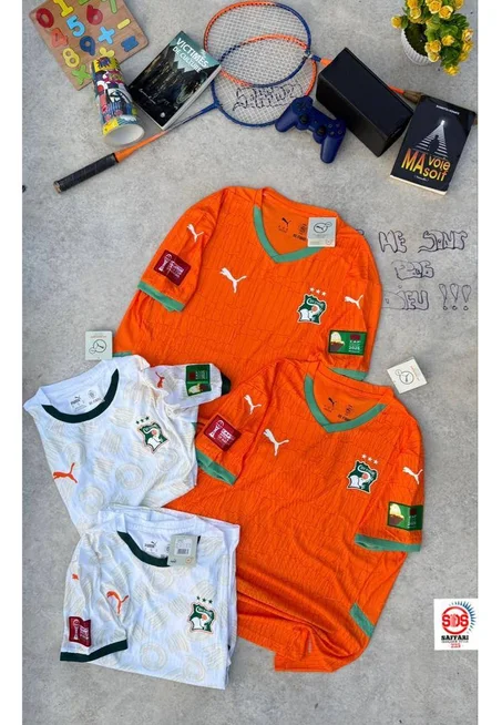 Maillot de côte d'ivoire 2026 version pro avec le logos de maroc